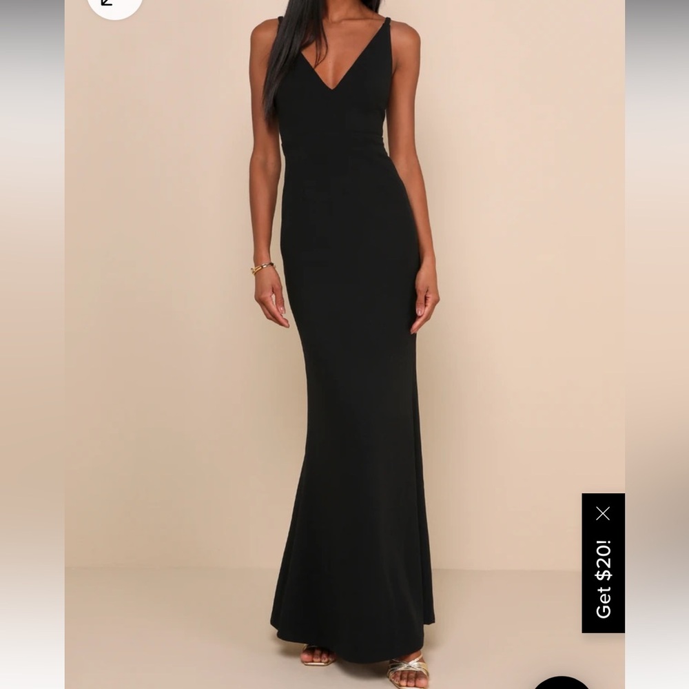 NWT Lulus Melora black maxi dress Medium